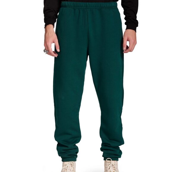 Les Tien Heavyweight Classic Sweatpants in Emerald - Picture 2 of 13